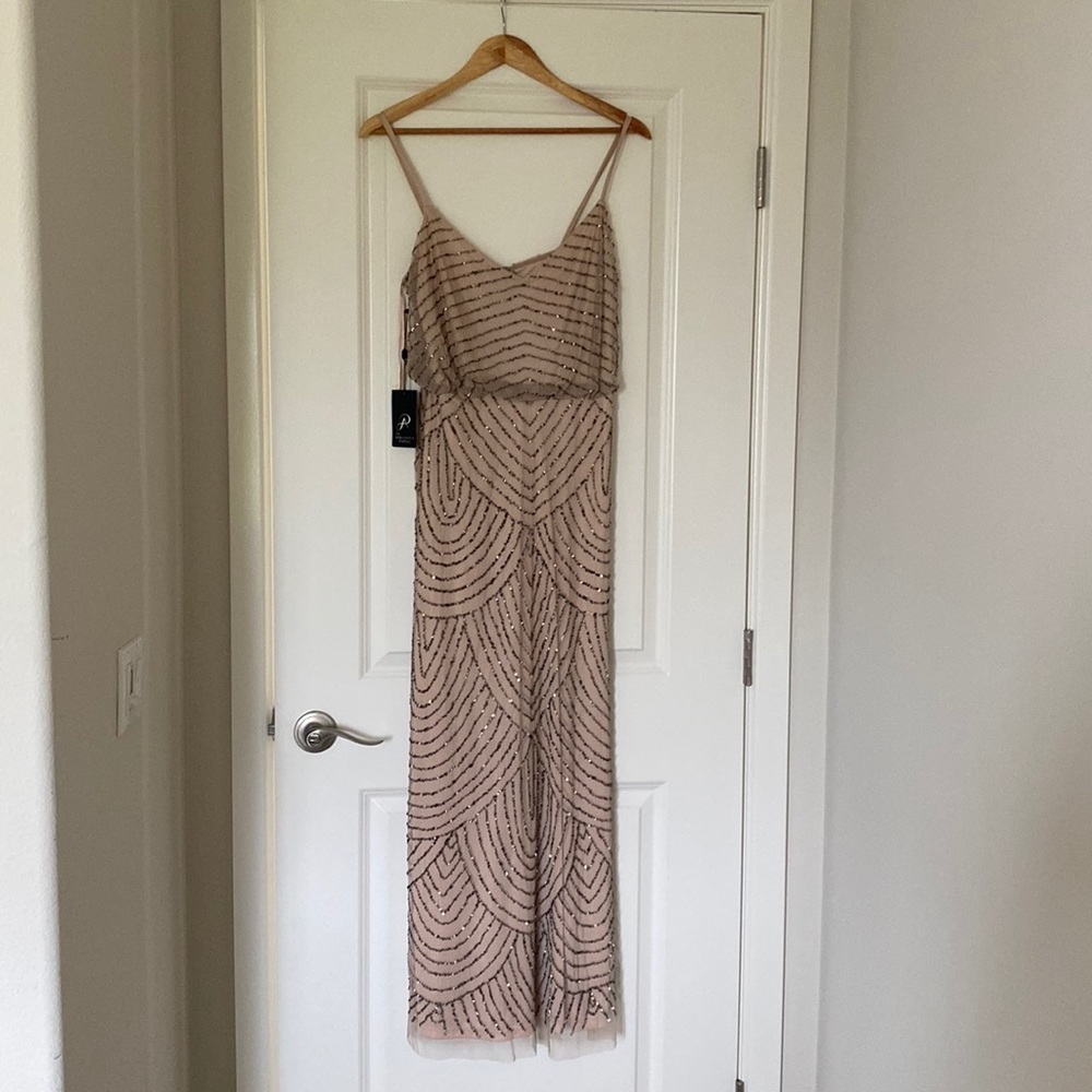Adriana Pappel Beaded Gown